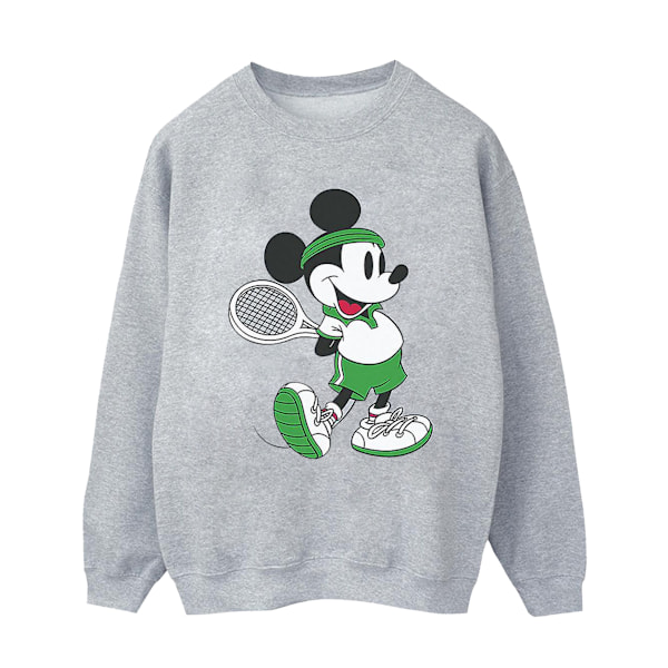 Disney Dam/Kvinnor Mickey Mouse Tennis Sweatshirt L Sports Grå Sports Grey L
