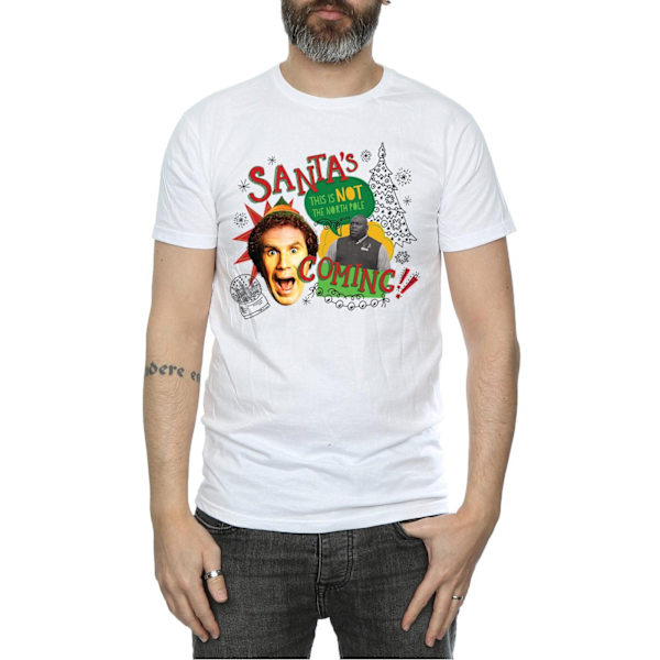 Elf Herr North Pole T-shirt XL Vit White XL