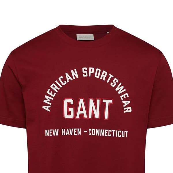 Gant Herr T-shirt med grafiskt tryck Regular M Röd Red M