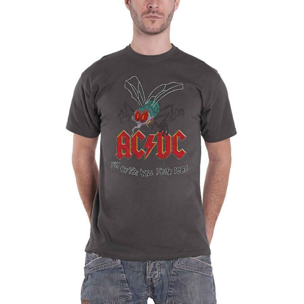 AC/DC Unisex Fly on the Wall T-shirt M Charcoal Grey Charcoal Grey M
