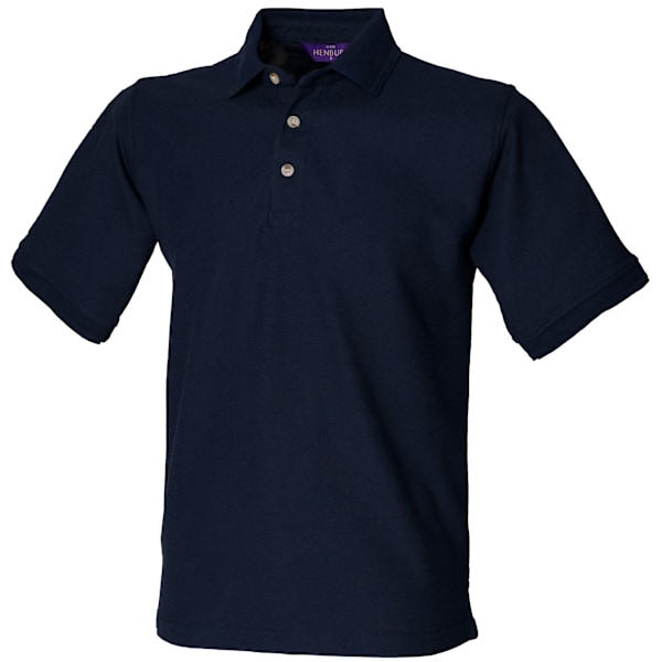 Henbury Mens Ultimate 65/35 Polotröja S Marinblå Navy S