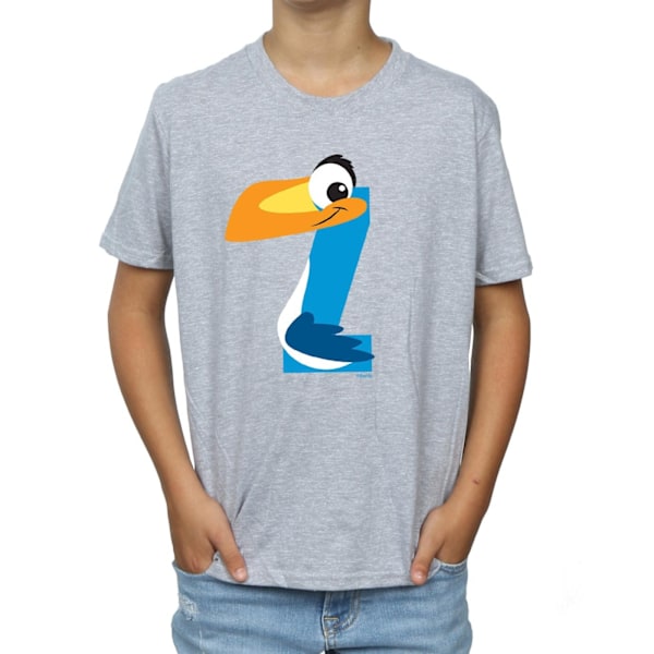 Disney Boys Alphabet Z Is For Zazu T-Shirt 9-11 År Sports Grå Sports Grey 9-11 Years