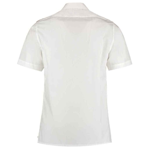 Kustom Kit Herr Kortärmad Pilotskjorta 15,5 tum Vit White 15.5in