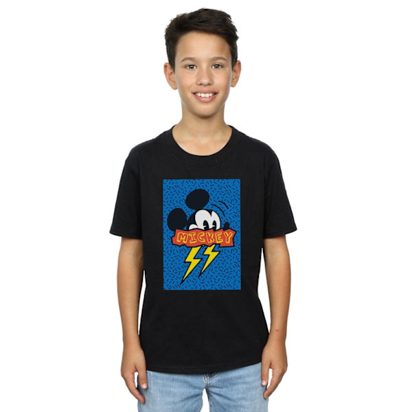 Disney Boys Mickey Mouse 90-talets Flash T-shirt 5-6 år Svart Black 5-6 Years