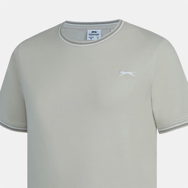 Slazenger Herr T-shirt i bomull S Stone Stone S