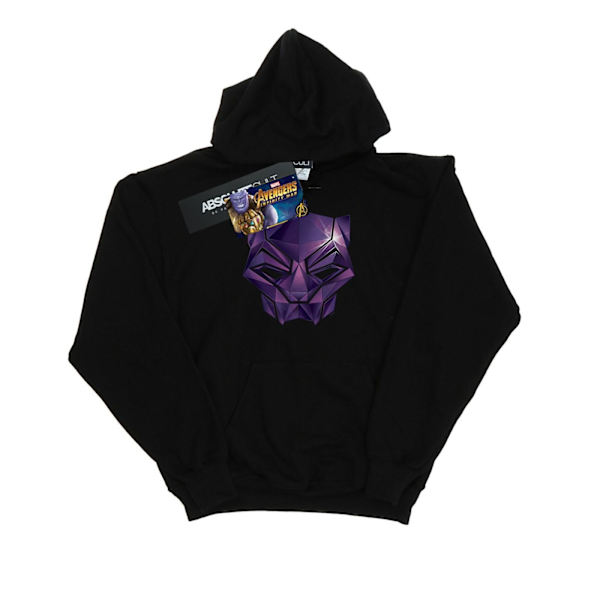 Marvel Mens Avengers Infinity War Black Panther Geometric Hoodi Black 3XL