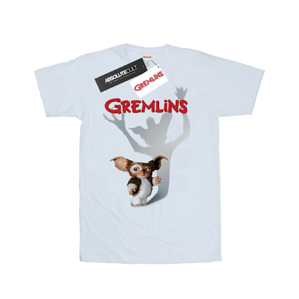 Gremlins Dam/Damer Gizmo Shadow Bomull Boyfriend T-Shirt XL White XL