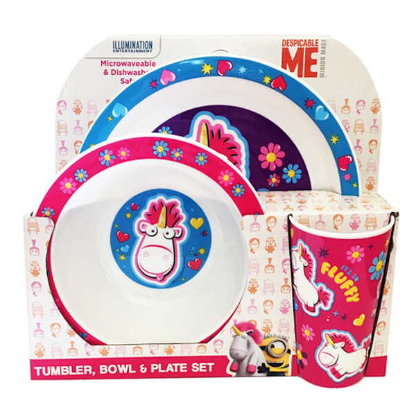 Despicable Me Fluffy Barnkalsservis Set En Storlek Flerfärgad Multicoloured One Size