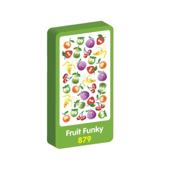 Lila persikadoftande fruktklistermärke One Size Flerfärgad Multicoloured One Size