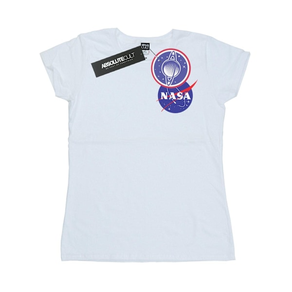 NASA Dam/Damer Classic Insignia Bröstlogotyp Bomull T-shirt L White L