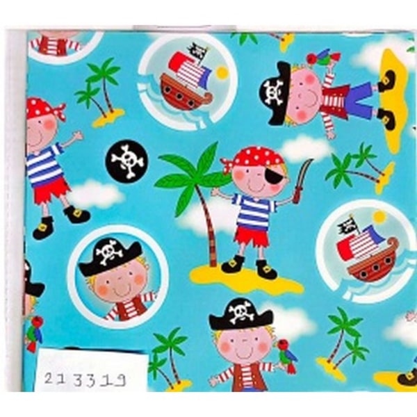 Piratpresentpapper (4-pack) En storlek Flerfärgad Multicoloured One Size