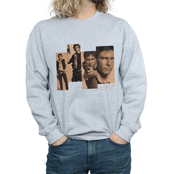 Star Wars Herr Han Solo Photoshoot Sweatshirt 3XL Sports Grey Sports Grey 3XL