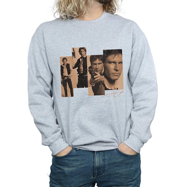 Star Wars Herr Han Solo Photoshoot Sweatshirt S Sports Grey Sports Grey S