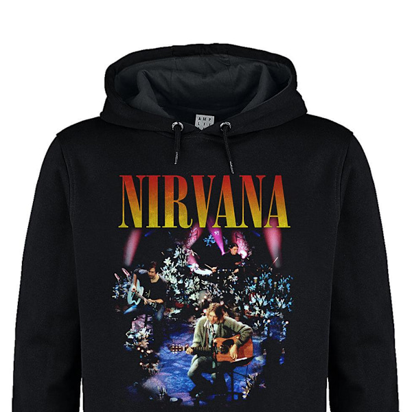 Amplified Unisex Vuxen Live In New York Nirvana Hoodie 3XL Svart Black 3XL