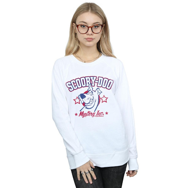 Scooby Doo Dam/Damer Collegiate Mystery Inc Sweatshirt S Vit White S