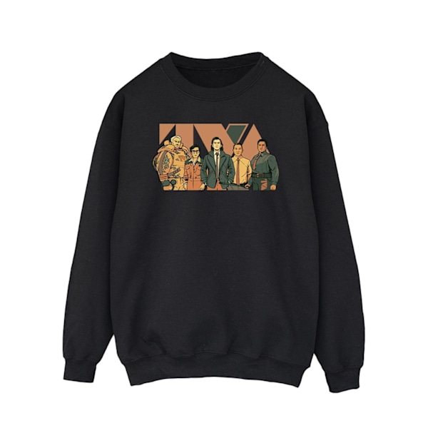 Marvel Herr Loki TVA Grupp Sweatshirt 4XL Svart Black 4XL