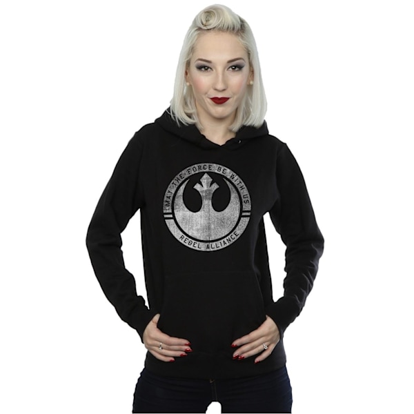 Star Wars Dam/Kvinnor Rogue One Må Kraften Vara Med Oss Huva Black XL