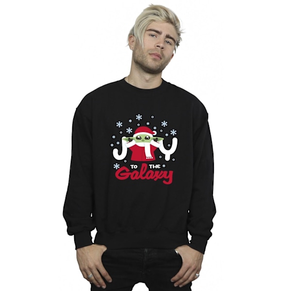 Star Wars Mens The Mandalorian Joy To The Galaxy Sweatshirt 5XL Black 5XL