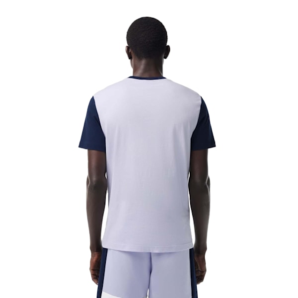 Lacoste Herr Färgblock Jersey Regular T-Shirt XS Blå Blue XS
