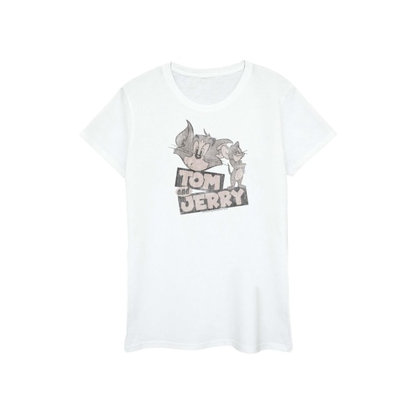 Tom och Jerry Girls Wink Cotton T-Shirt 12-13 år Vit White 12-13 Years