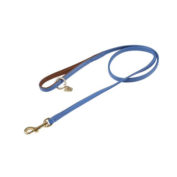 Digby & Fox Läderfodrat Hundkoppel 110cm x 1.2cm Royal Blue Royal Blue 110cm x 1.2cm