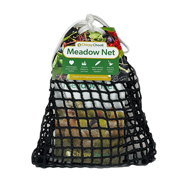 Chirpy Chook Meadow Hönsnät för Hö En Storlek Svart Black One Size