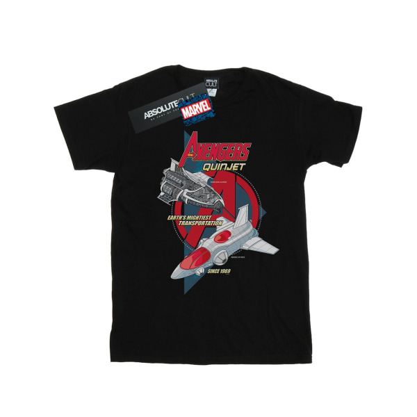 Marvel Boys The Avengers Quinjet 1969 T-shirt 5-6 år Svart Black 5-6 Years