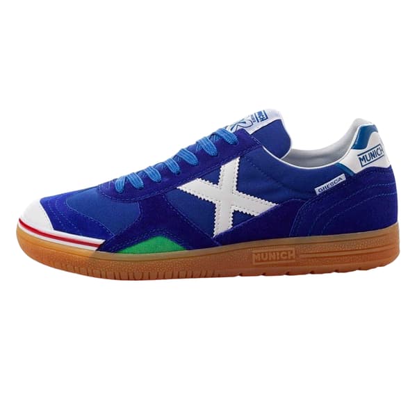 Munich Herr Gresca Signature Förstärkt Tå Inomhusfotbollssko Blue/White 6 UK