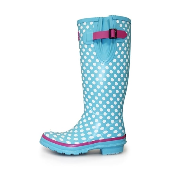 Lunar Dam/Dam Polka Dot Wellington Stövlar 4 UK Pale Blue/W Pale Blue/White/Pink 4 UK