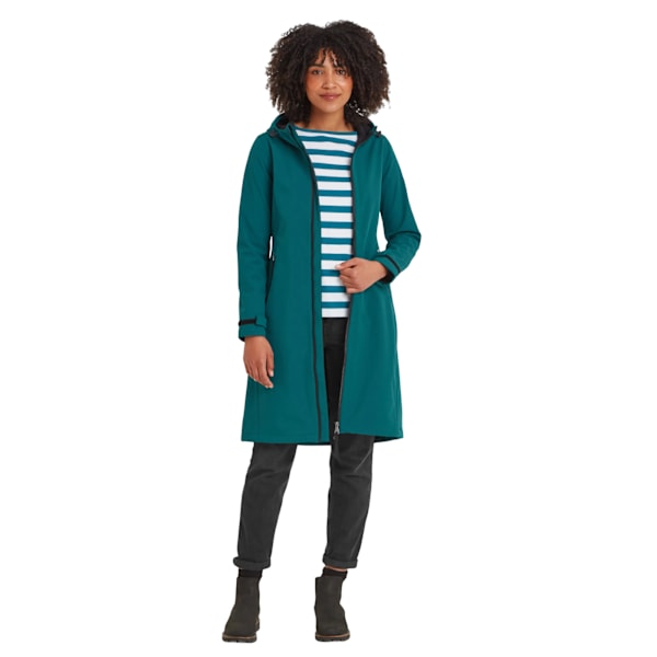 TOG24 Dam/Kvinna Enya Lång Mjuk Skaljacka 8 UK Djup Teal Deep Teal 8 UK