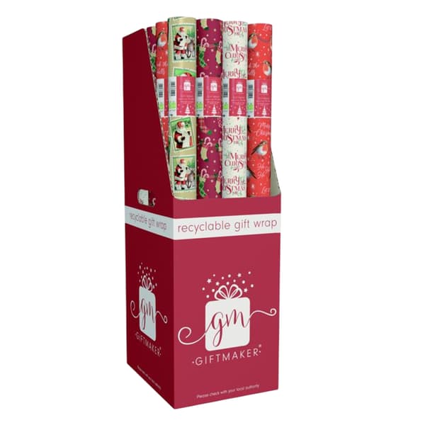 Giftmaker Traditionell jultomte-presentpapper (4-pack) One Size Multicoloured One Size