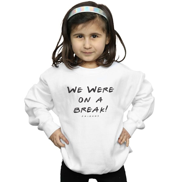 Friends Girls We Were On A Break Text Sweatshirt 7-8 År Vit White 7-8 Years