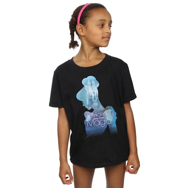 Cinderella Girls Skapa din egen magi Silhuett Bomull T-shirt Black 12-13 Years