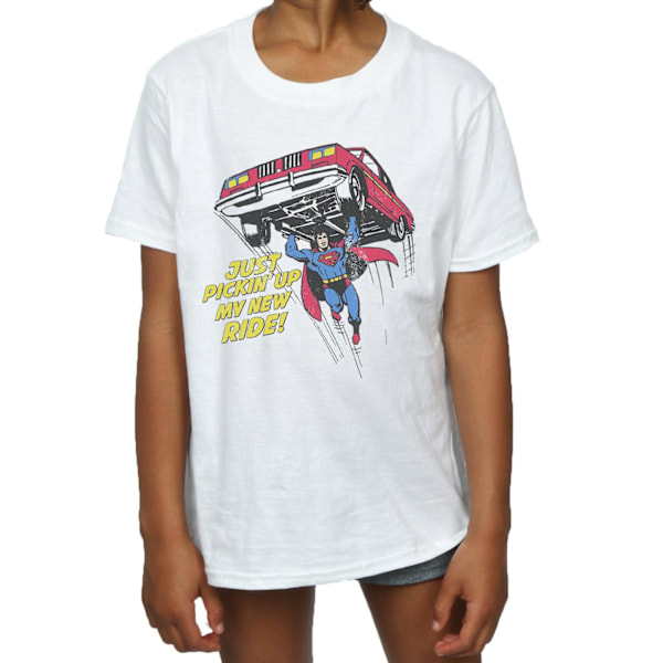 DC Comics Girls Superman New Ride Bomull T-shirt 12-13 år Vit White 12-13 Years