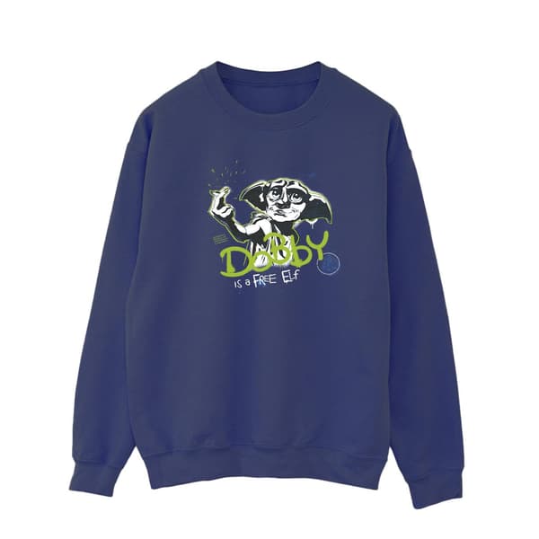 Harry Potter Herr Dobby A Elf Sweatshirt L Marinblå Navy Blue L