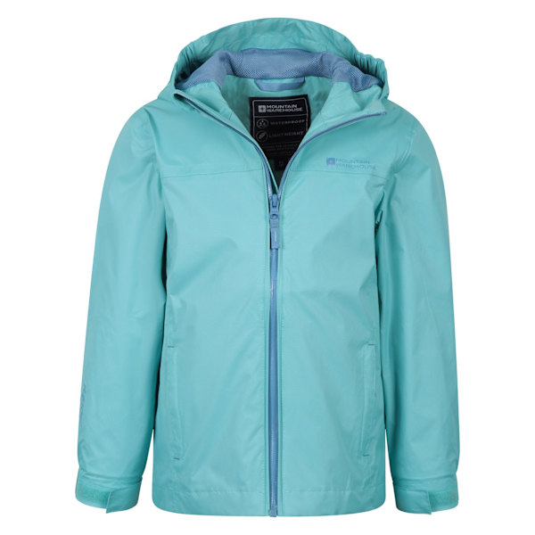 Mountain Warehouse Barn/Barn Torrent Vattentät med Tejpade Sömmar Teal 2-3 Years