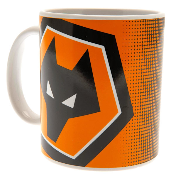 Wolverhampton Wanderers FC Crest Mug One Size Gul/Svart/Vit Yellow/Black/White One Size