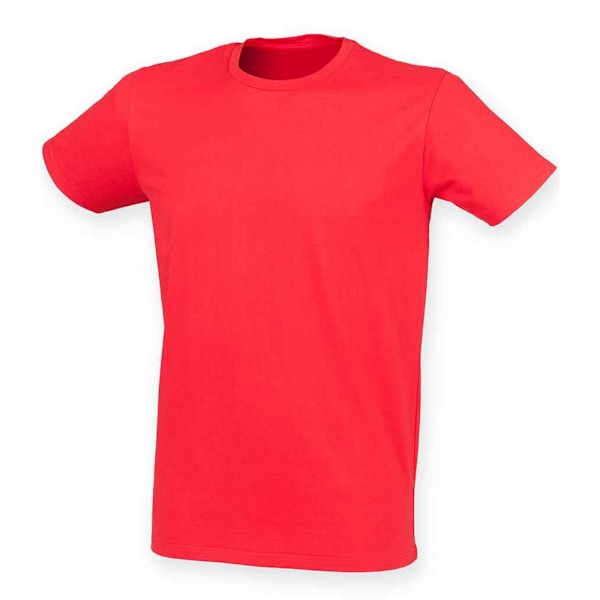 SF Feel Good Stretch T-shirt M Bright Red för män Bright Red M
