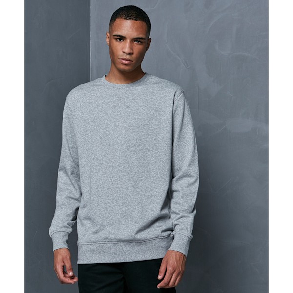 Bygg ditt varumärke Herr Basic Crew Neck Sweatshirt S Heather Grey Heather Grey S