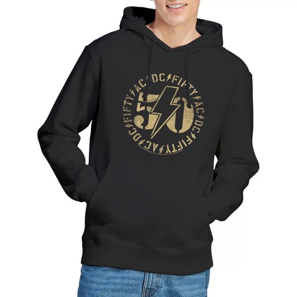 AC/DC Herr 50 Logo Hoodie M Svart Black M