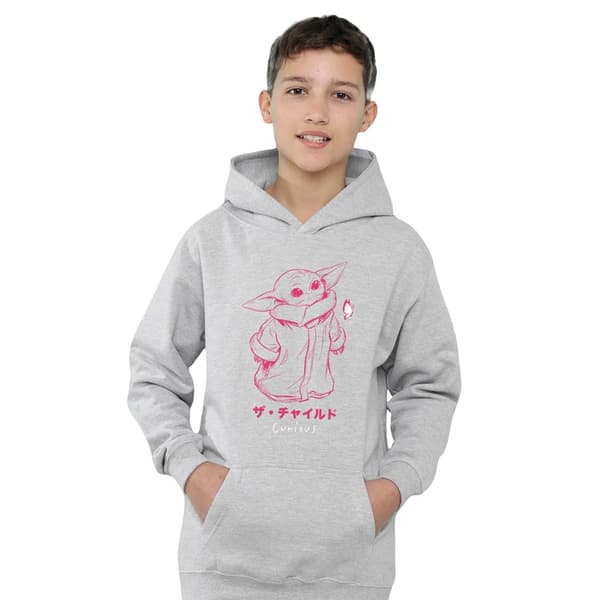 Star Wars The Mandalorian Barn/Barn Napping Grogu Pod Värme Athletic Heather 5-6 Years