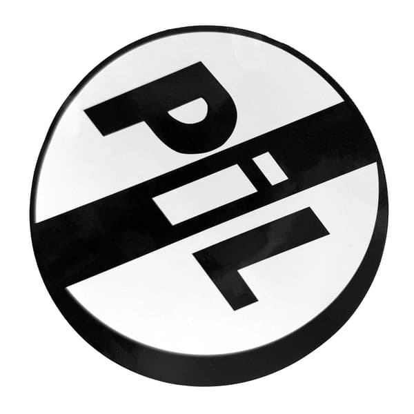 PIL (Public Image Ltd) Logotyp-dekal One Size Vit/Svart White/Black One Size