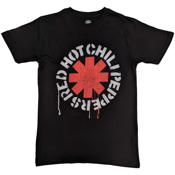 Red Hot Chilli Peppers Unisex Vuxen Stencil T-Shirt M Svart Black M