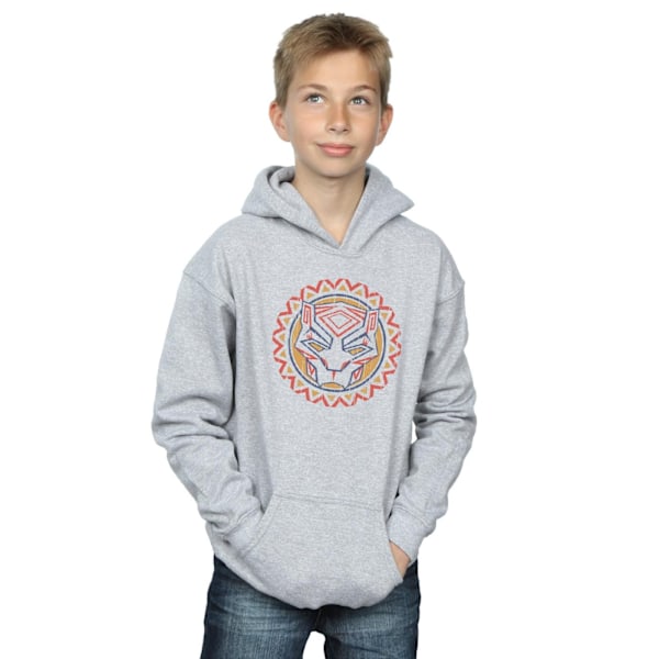 Marvel Boys Black Panther Tribal Panther Icon Hoodie 12-13 År Sports Grey 12-13 Years