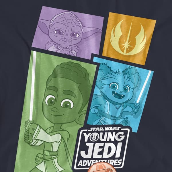 Star Wars: Young Jedi Adventures Dam/Dam Blocks T-shirt M Deep Navy M