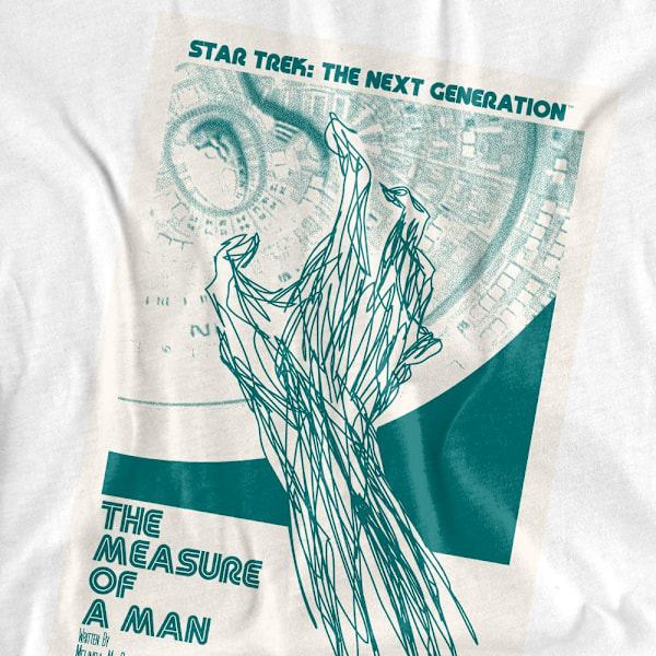 Star Trek Unisex Vuxen The Next Generation Säsong 2 Avsnitt 9 T-shirt White XL