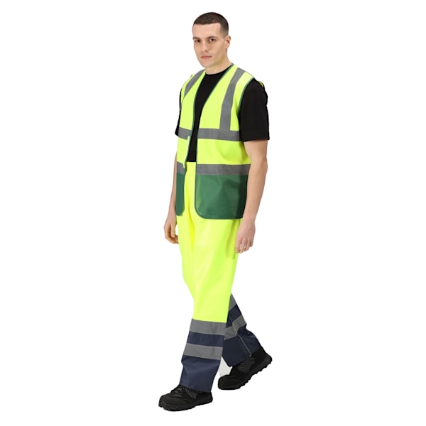 Regatta Pro Tvåfärgad Hi-Vis Väst 3XL Fluro Gul/Medicinsk Fluro Yellow/Medical Green 3XL