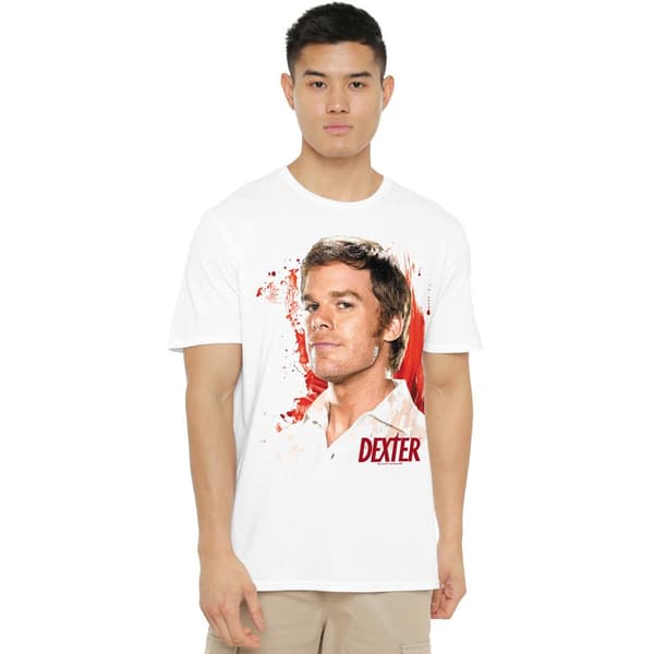 Dexter Herr Blodstänk T-Shirt M Vit White M