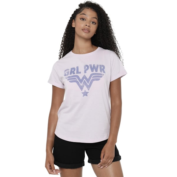 Wonder Woman Dam/Dam Girl Power T-shirt 10 UK Lavendel Lavender 10 UK