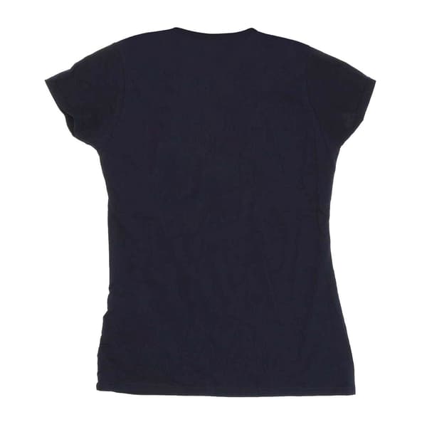 Disney Dam/Dam Mickey Mouse Målskytt Pose Bomulls T-shirt Navy Blue S
